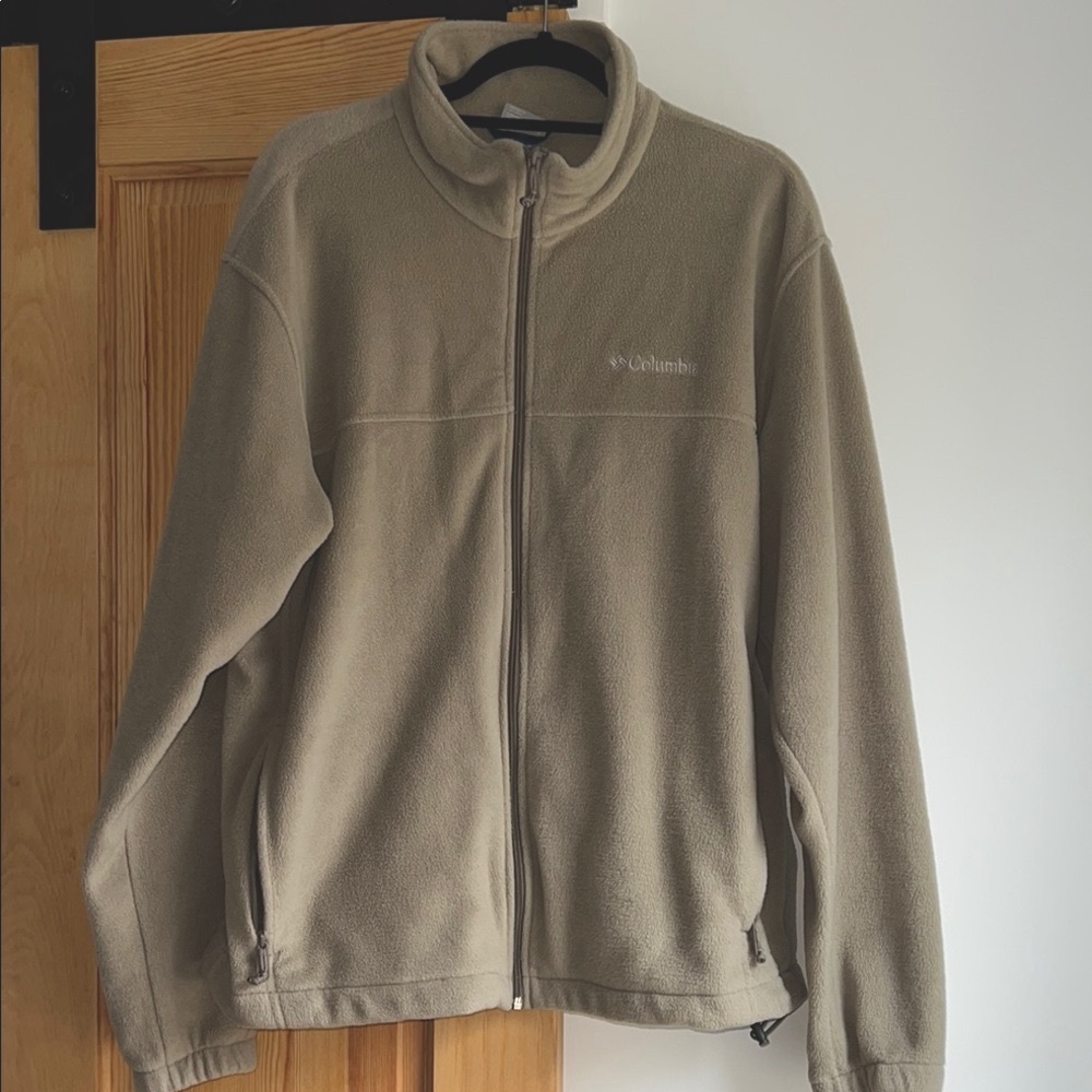 Columbia Men's XL Tan Fleece Jacket